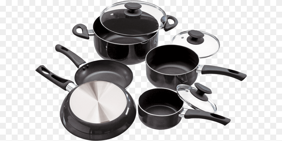 Grey Cookware Set With Pots And Pans Saut Pan, Cooking Pan, Pot, Appliance, Ceiling Fan Free Transparent Png