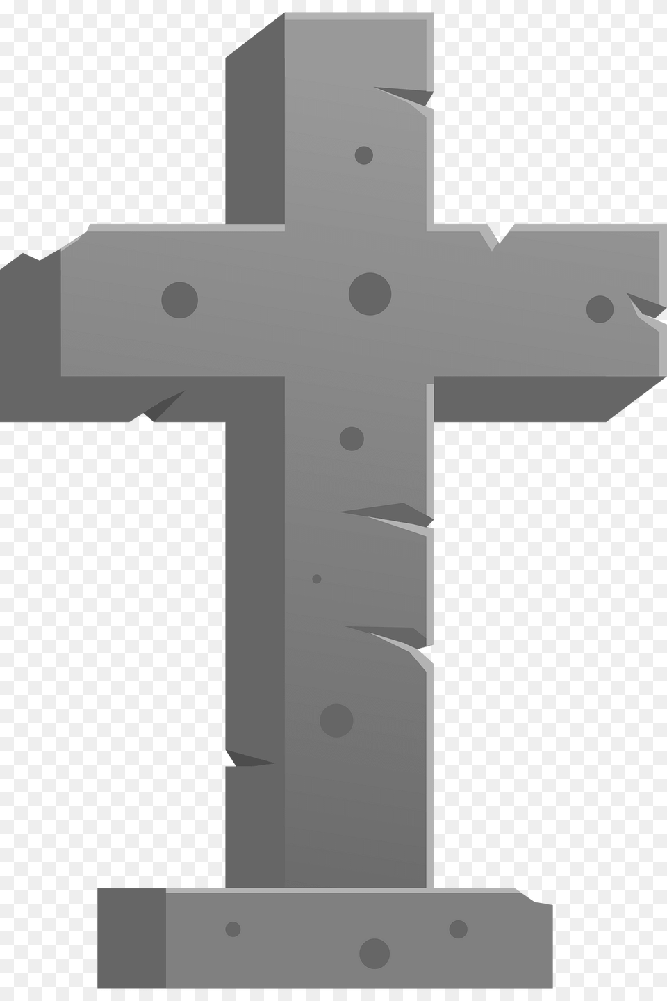 Grey Cross Headstone Clipart, Symbol Png Image