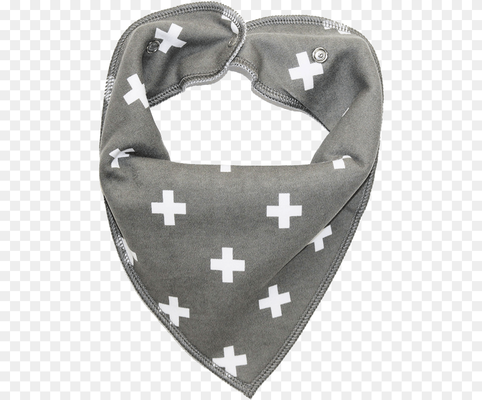 Grey Cross Print Dog Bandana Kerchief, Accessories, First Aid, Headband Free Transparent Png