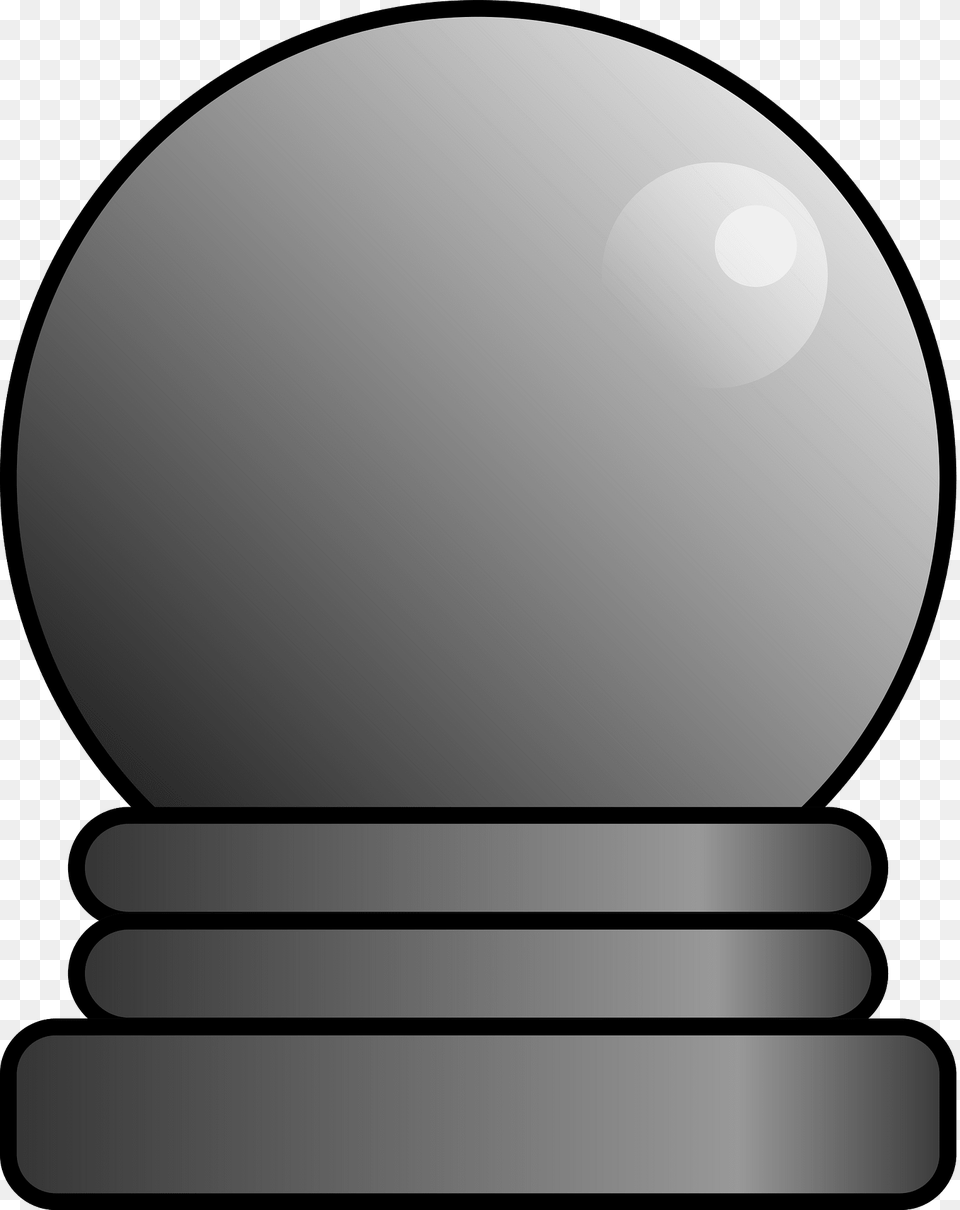 Grey Crystal Ball Clipart, Light, Sphere, Disk Free Png