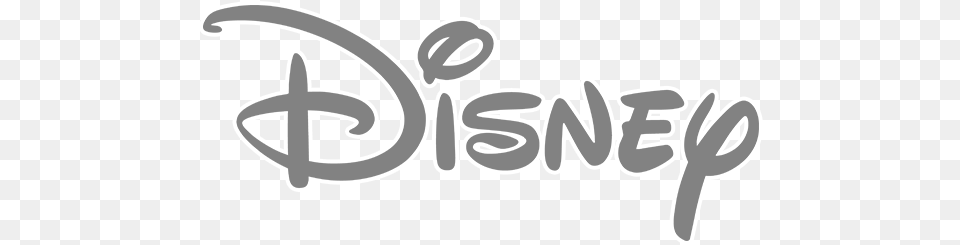 Grey Disney Logo Transparent, Text, Handwriting Free Png Download