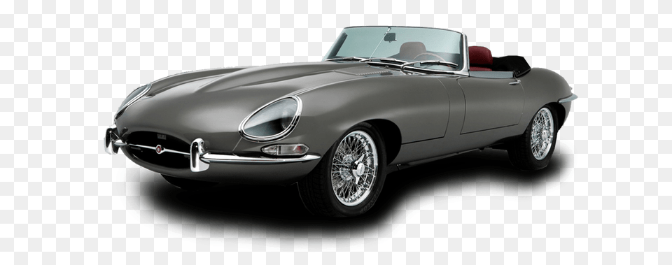 Grey E Type Jaguar, Car, Transportation, Vehicle, Machine Png
