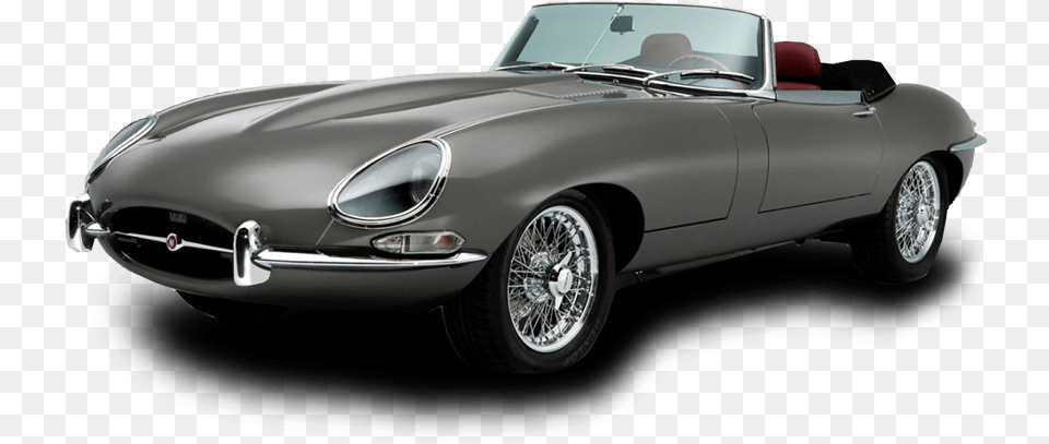 Grey E Type Jaguar Jaguar Most Beautiful Car, Transportation, Vehicle, Convertible, Machine Png