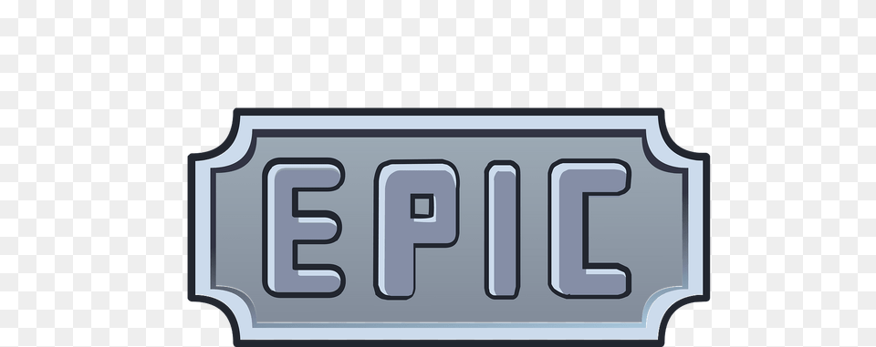 Grey Epic Emblem Clipart, License Plate, Transportation, Vehicle Free Png Download