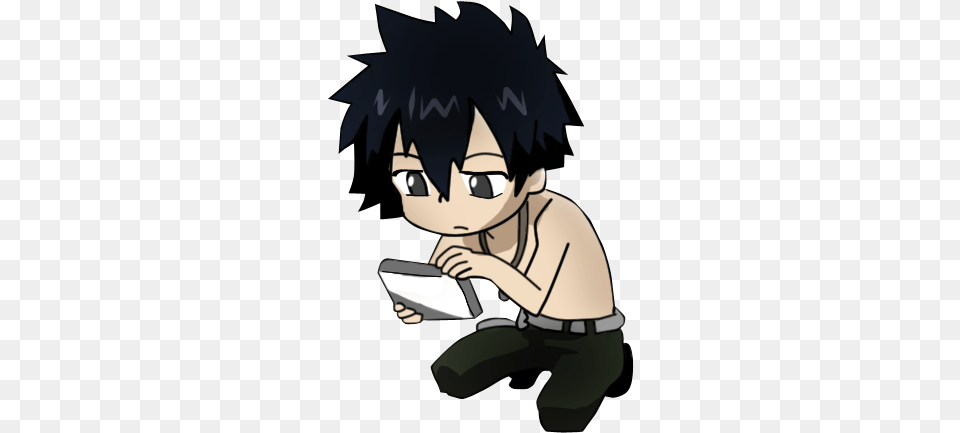 Grey Fairy Tail Fairy Tail Chibi Gray, Book, Comics, Publication, Baby Free Png Download