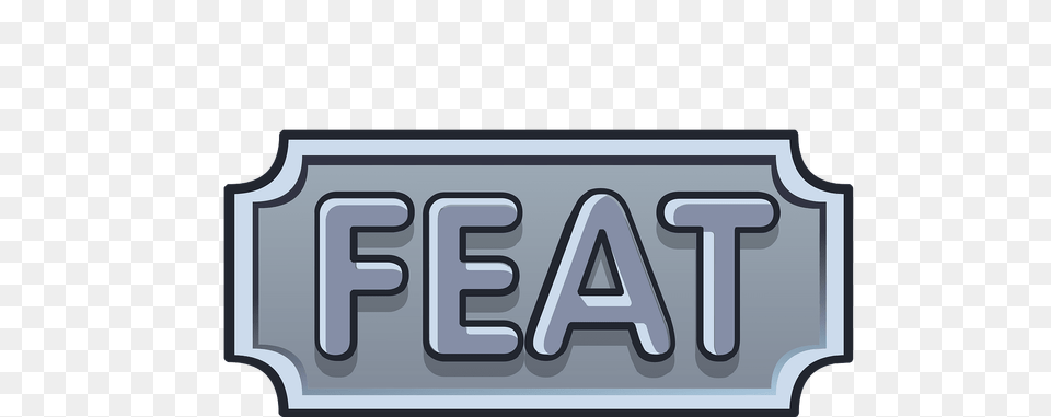 Grey Feat Emblem Clipart, License Plate, Transportation, Vehicle, Logo Png Image