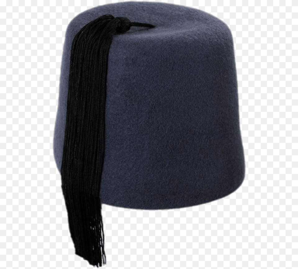 Grey Fez With Long Black Tassel Background Soviet Ushanka Hat, Fleece, Clothing, Person, Adult Png