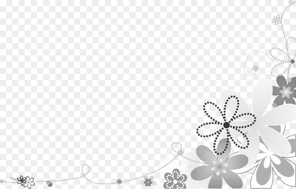 Grey Floral Border Picture Thank You For Being There When I Needed You, Art, Floral Design, Graphics, Pattern Free Png Download
