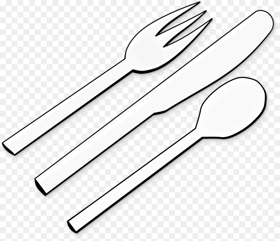 Grey Fork And Spoon Drawing Cutlery Clipart, Blade, Razor, Weapon Free Transparent Png