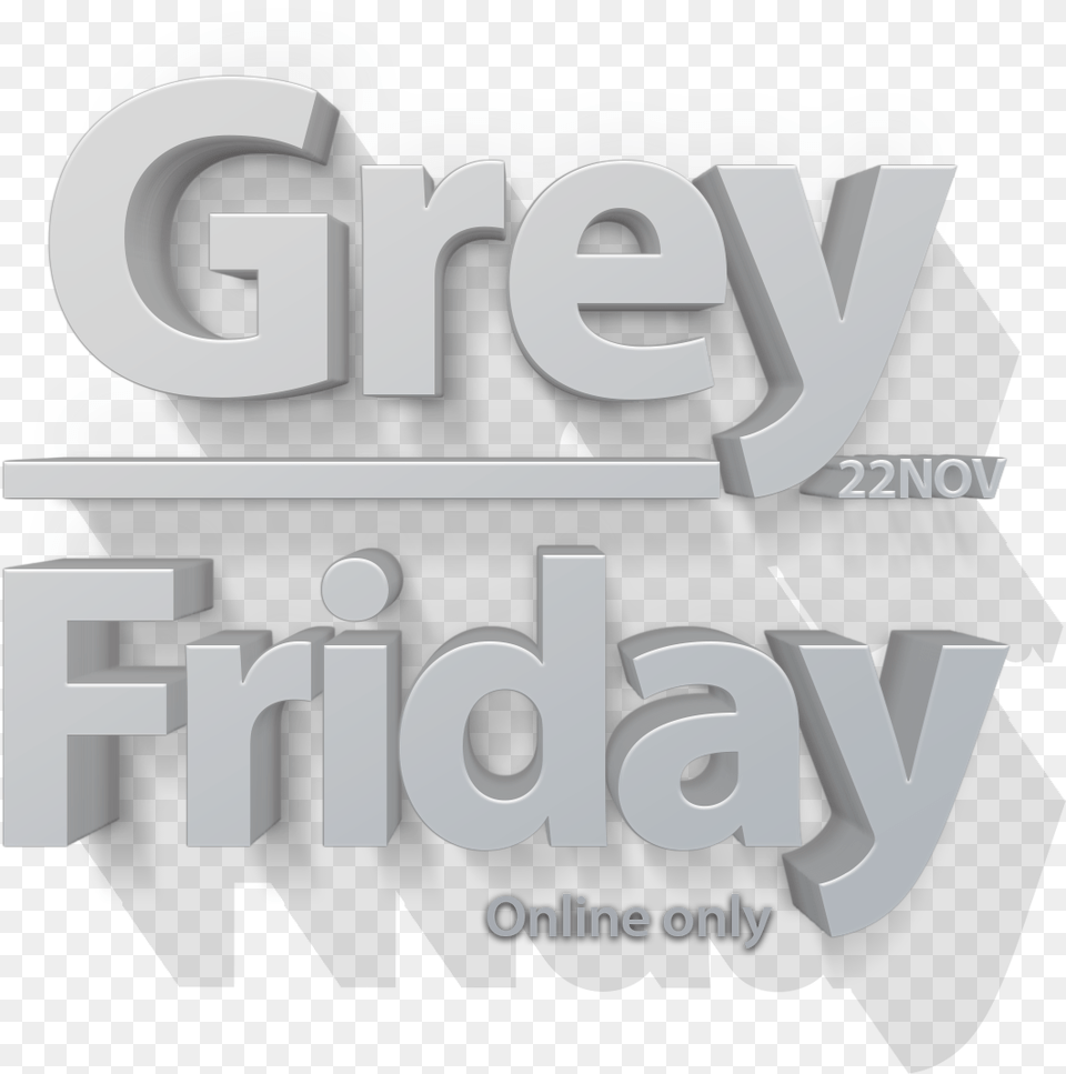 Grey Friday Horizontal, Text Free Png