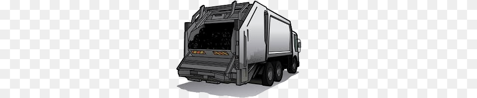 Grey Garbage Truck, Moving Van, Transportation, Van, Vehicle Png