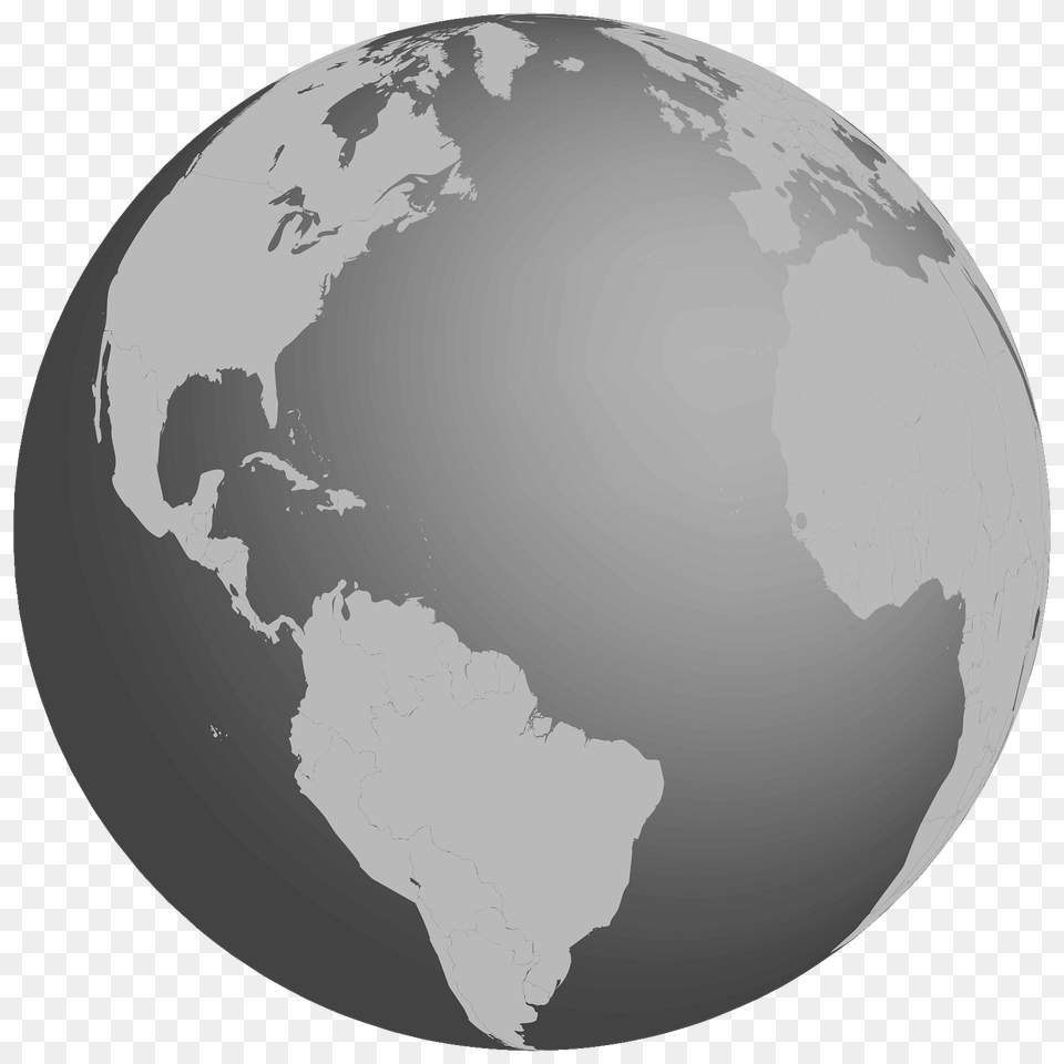 Grey Globe, Astronomy, Outer Space, Planet Png Image
