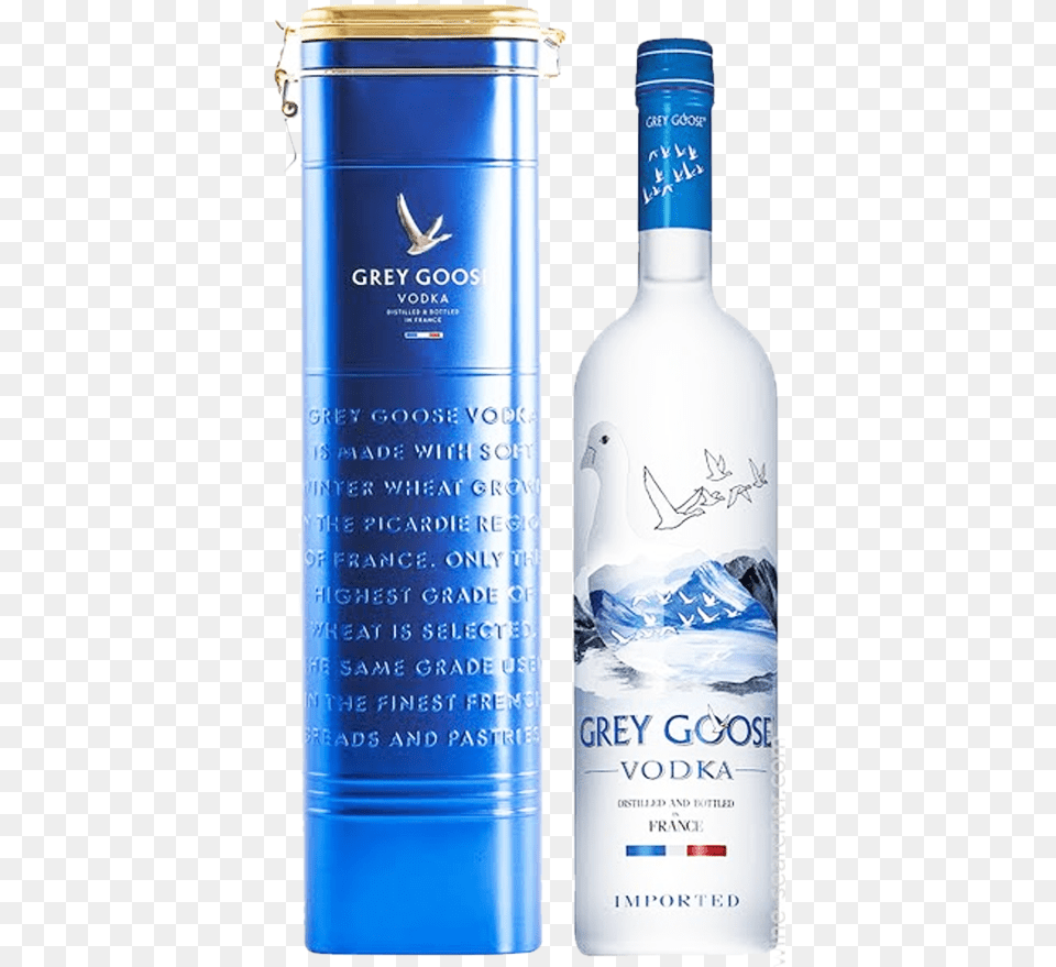 Grey Goose Blue 1lt Vodka 3000 Ml Grey Goose, Alcohol, Beverage, Liquor, Bottle Free Png Download