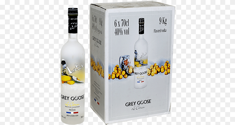 Grey Goose Le Citron Vodka, Alcohol, Beverage, Liquor, Appliance Png Image