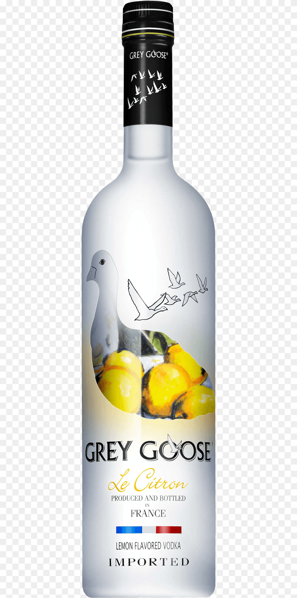 Grey Goose Le Citron Vodka, Alcohol, Beverage, Liquor, Gin Png