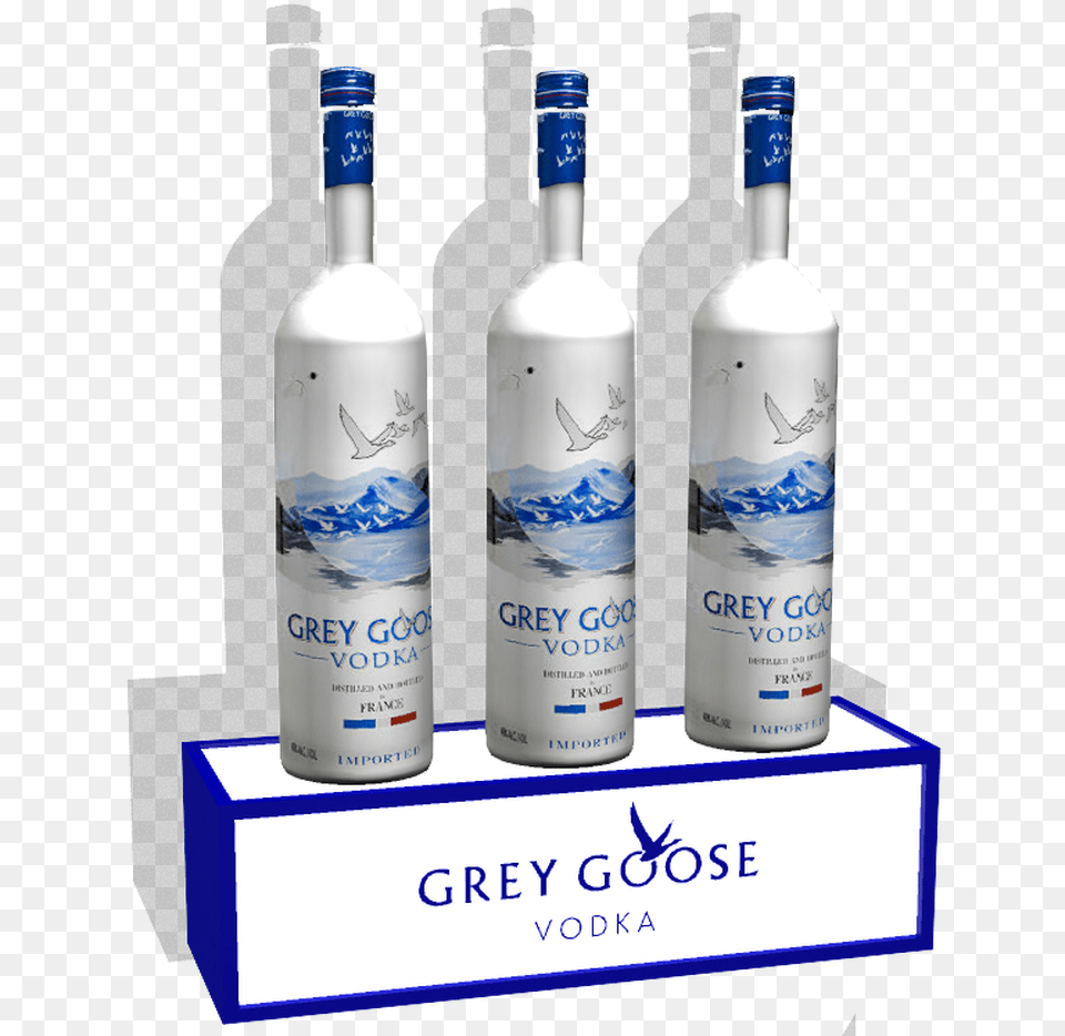 Grey Goose Led Bottle Base Glorifier Shelf Tier Vodka, Alcohol, Beverage, Liquor Png Image