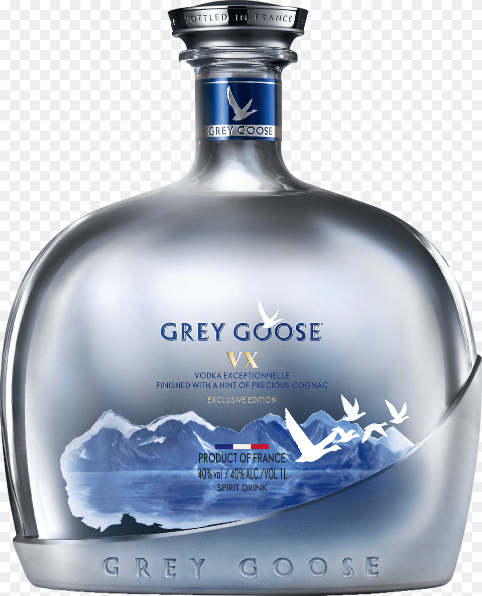 Grey Goose Vx 1l Grey Goose Vx, Alcohol, Beverage, Liquor, Bottle Png Image