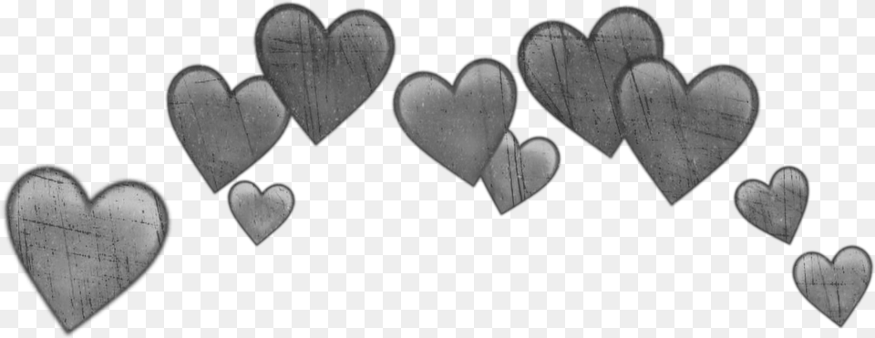 Grey Gray Hearts Heart Crown Crowns Heartcrown Blue Heart Emoji Crown, Symbol Free Png