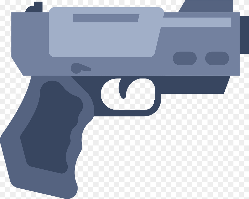 Grey Gun Clipart, Firearm, Handgun, Weapon Png