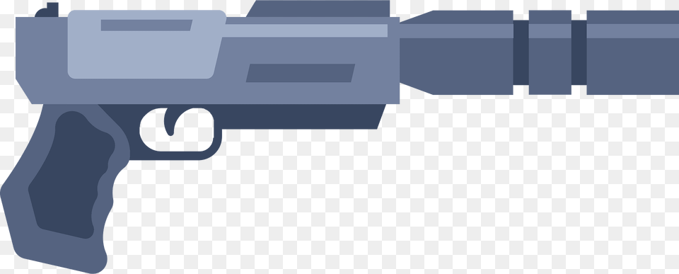 Grey Gun Clipart, Firearm, Handgun, Weapon, Rifle Free Png Download