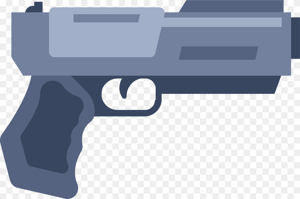Grey Gun Clipart, Firearm, Handgun, Weapon Png