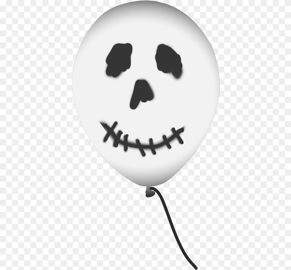Grey Halloween Ballloon Clipart Smile, Balloon Free Png Download