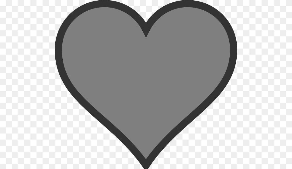 Grey Heart Png Image