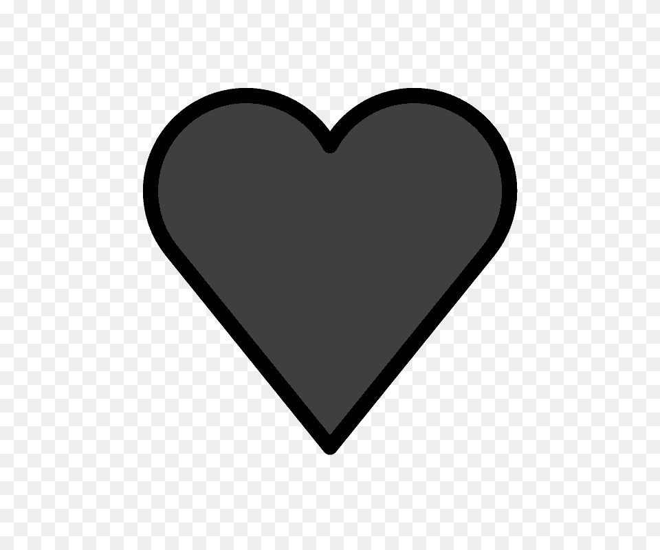 Grey Heart Black Outline Clip Art Heart Red And Black, Accessories, Jewelry, Necklace Free Png