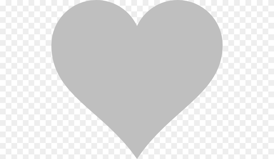 Grey Heart Clip Art At Clker Grey Heart Clipart Free Transparent Png