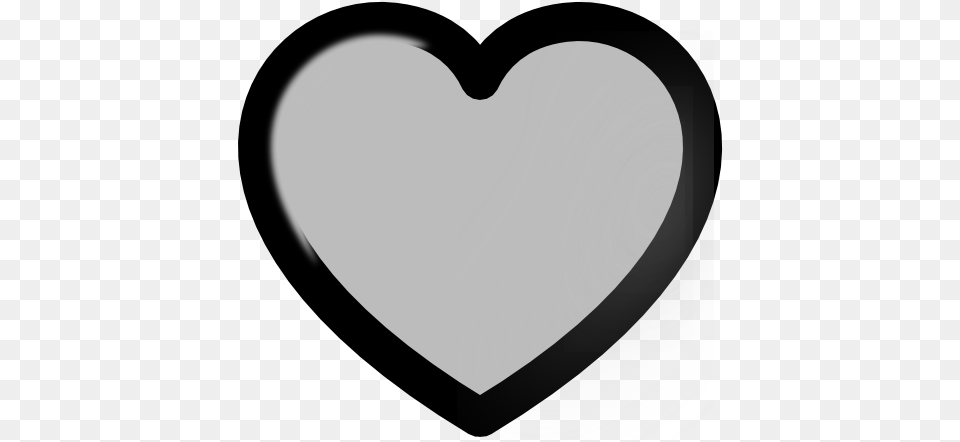 Grey Heart Svg Clip Arts Heart Gray Outline Free Transparent Png