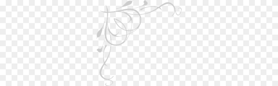 Grey Heart Swirls Clip Arts For Web, Art, Floral Design, Graphics, Pattern Png Image