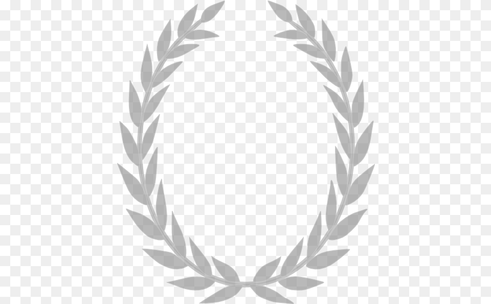 Grey Laurel Wreath Clip Arts For Olive Wreath Black And White, Emblem, Symbol, Plant Free Png Download