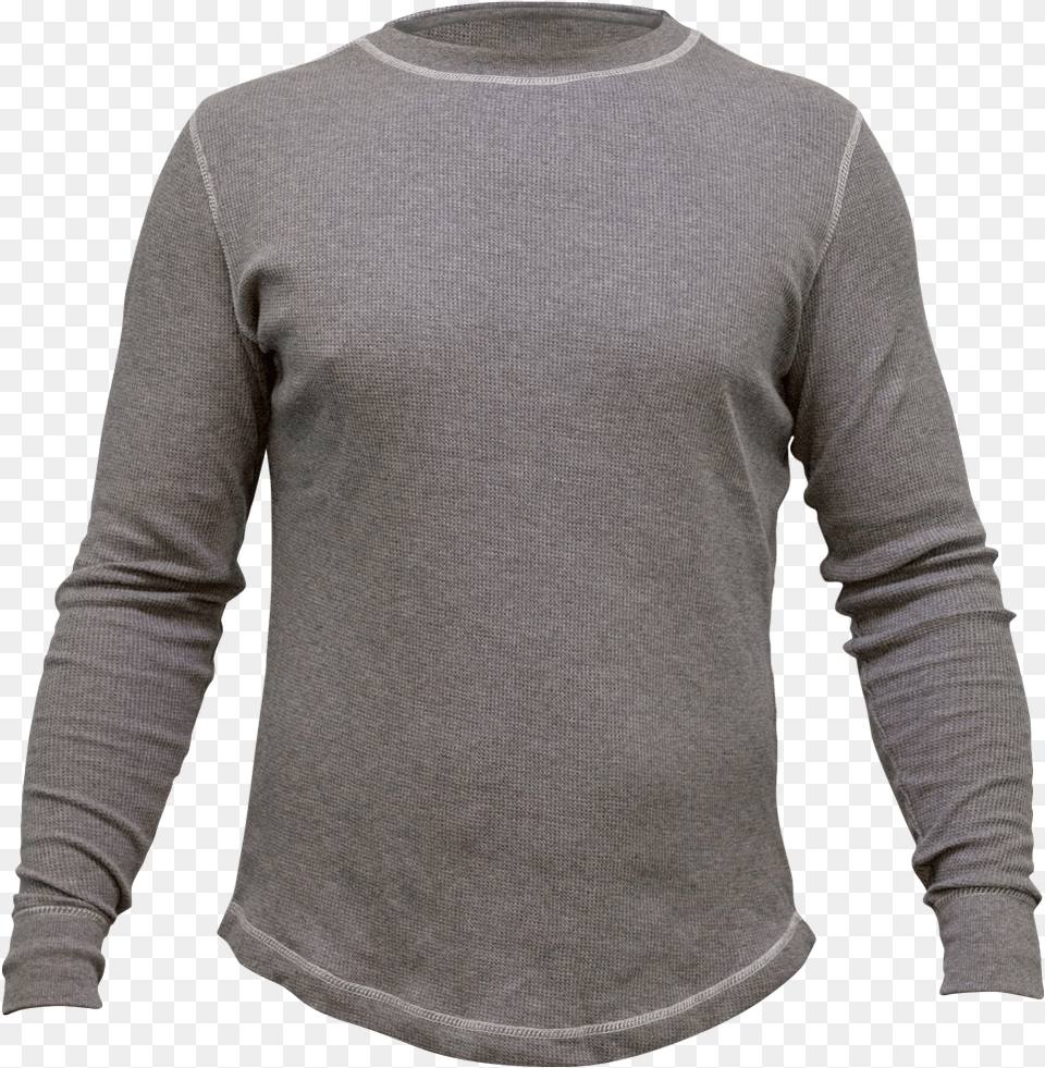 Grey Long Sleeved T Shirt, Clothing, Fleece, Long Sleeve, Sleeve Png Image