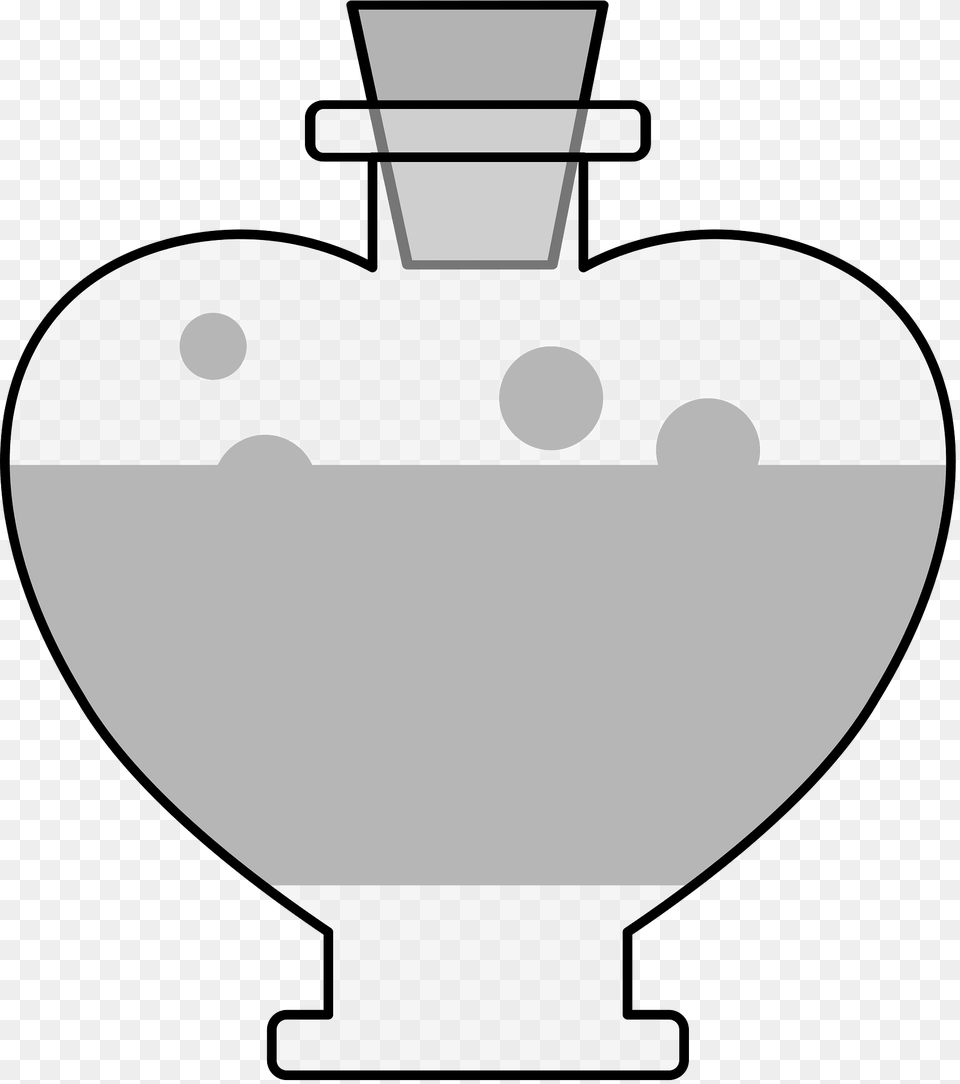 Grey Love Potion Clipart, Jar, Pottery, Vase, Urn Png Image