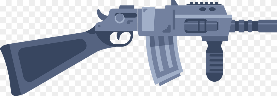 Grey Machine Gun Clipart, Firearm, Rifle, Weapon, Machine Gun Free Transparent Png