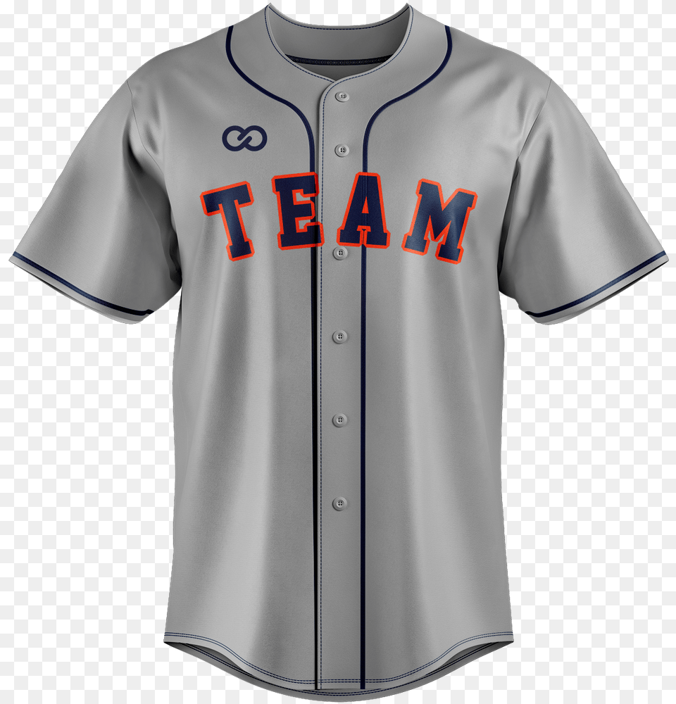 Grey Navy Red Baseball Jersey Jersey, Clothing, People, Person, Shirt Png