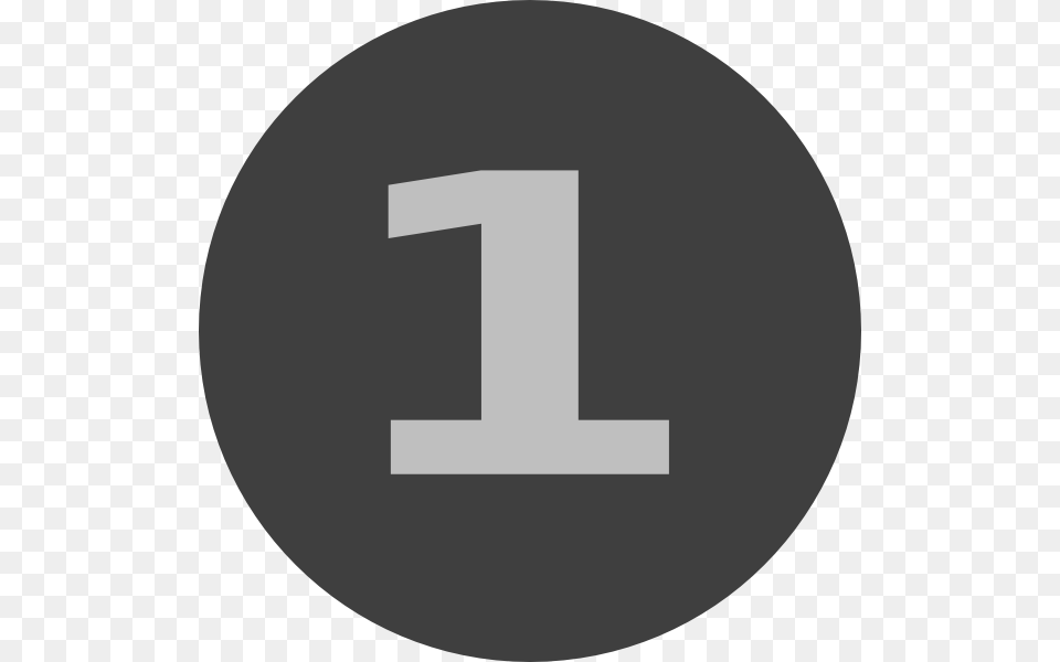 Grey One Button Svg Clip Arts Emblem, Number, Symbol, Text, Clothing Free Transparent Png