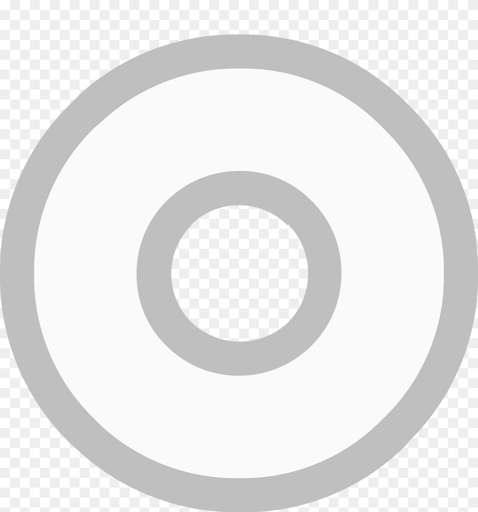 Grey Outlined Circle Clipart, Disk, Dvd Free Png Download