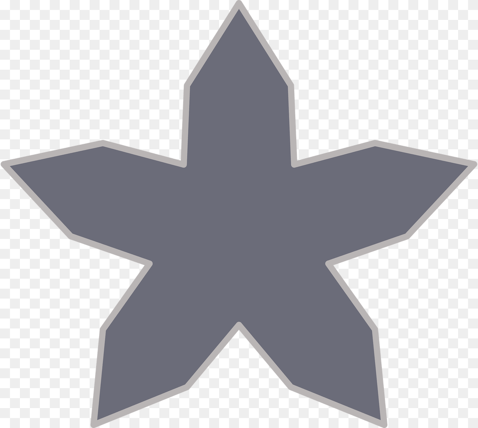 Grey Polygone Star Clipart, Star Symbol, Symbol, Cross Png