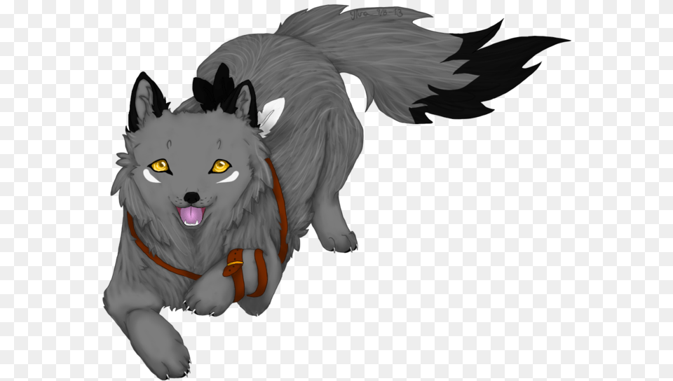 Grey Puppy By Wolves Anime Wolf Transparent Background, Animal, Mammal Free Png Download