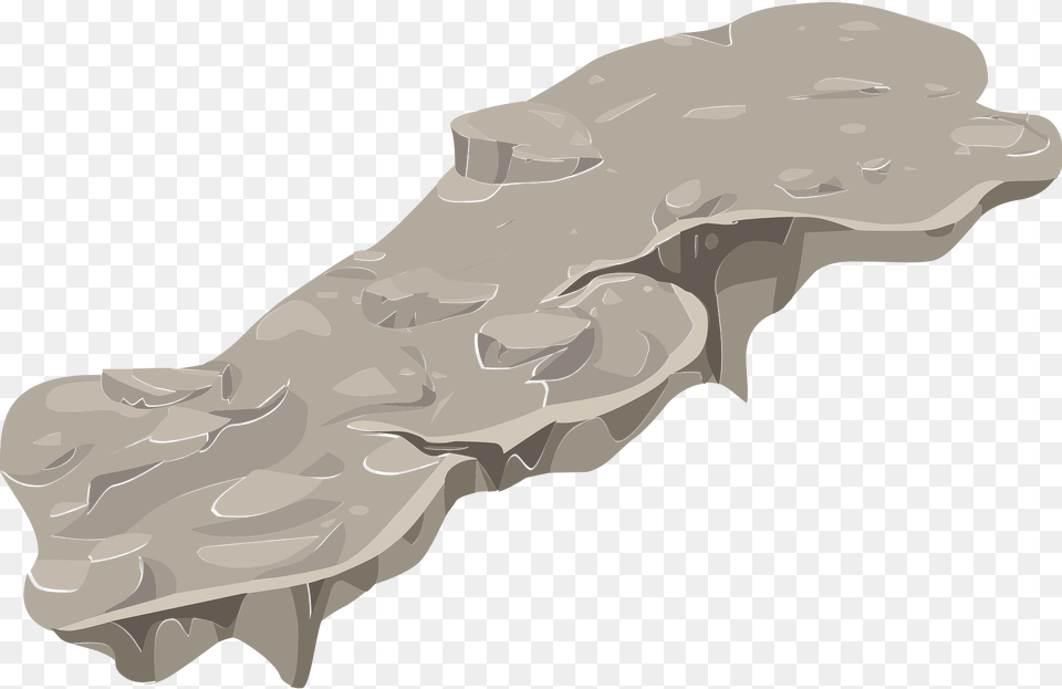 Grey Rocky Platform Clipart, Person Png Image