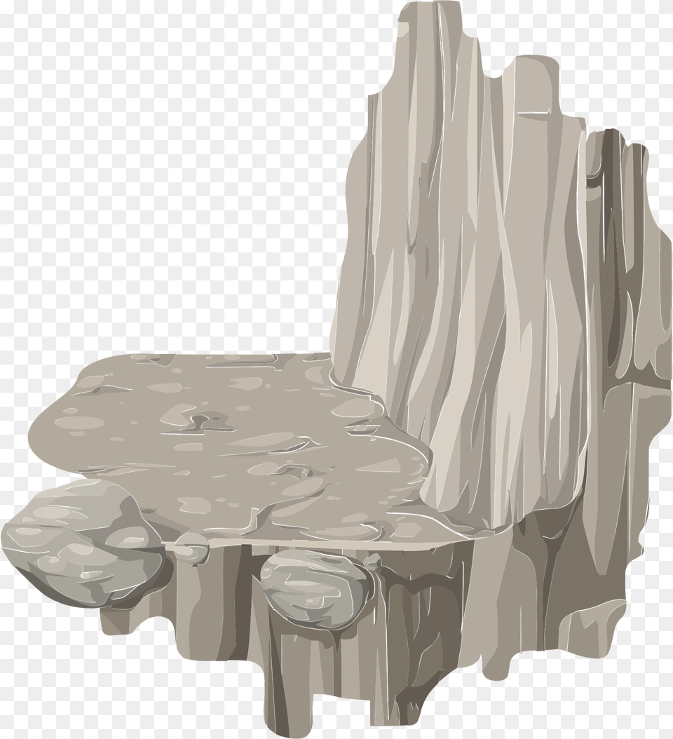 Grey Rocky Platform Clipart, Plant, Tree, Tree Stump, Wood Png