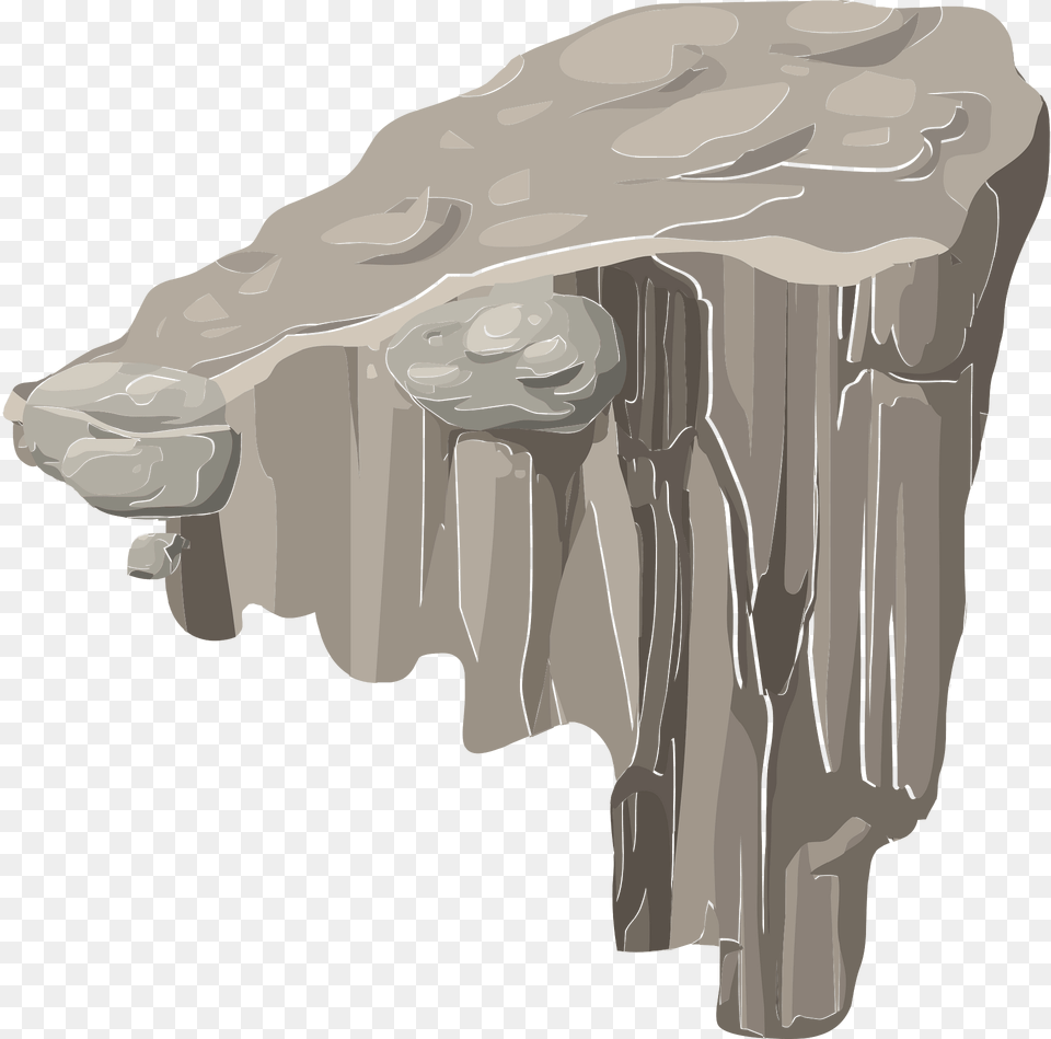 Grey Rocky Platform Clipart, Plant, Tree, Ice, Nature Png Image