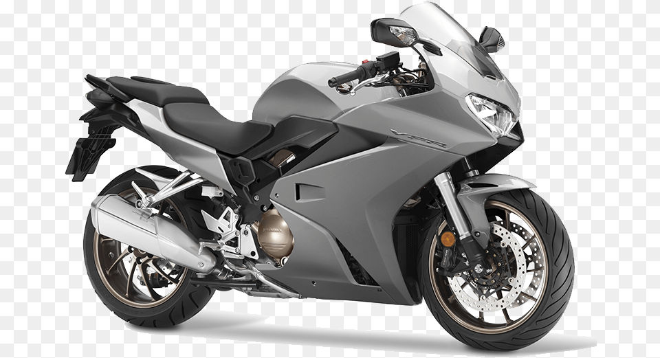 Grey Silver Honda Vfr 800 2018, Motorcycle, Transportation, Vehicle, Machine Free Png