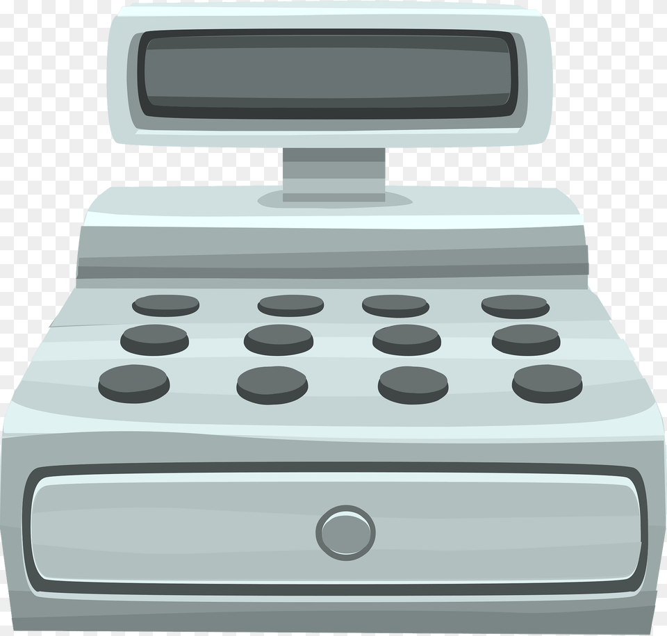 Grey Simple Cash Register Clipart, Electronics, Calculator Free Png Download