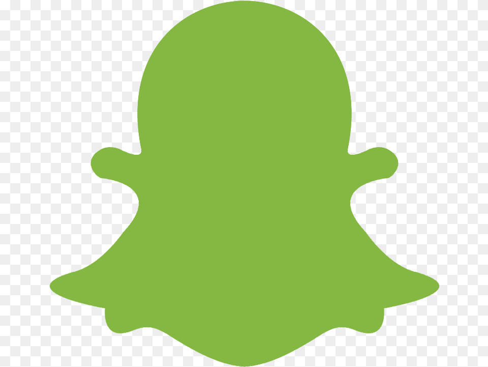 Grey Snapchat Logo, Green, Silhouette, Animal, Fish Free Png Download