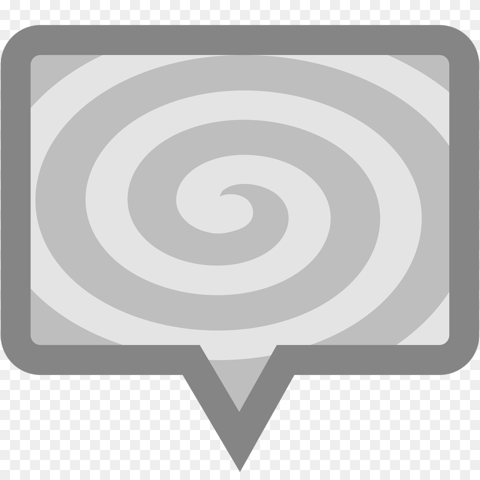 Grey Speech Bubble Clipart, Spiral, Weapon, Coil, Hot Tub Free Png Download