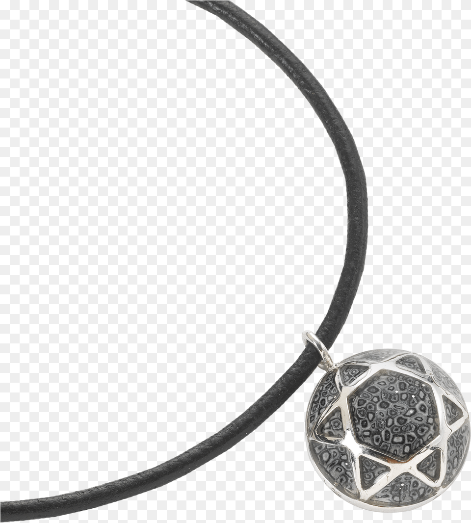 Grey Star Of David Convex Circle Pendant With Leather Necklace Locket, Accessories, Jewelry, Bracelet, Diamond Free Png