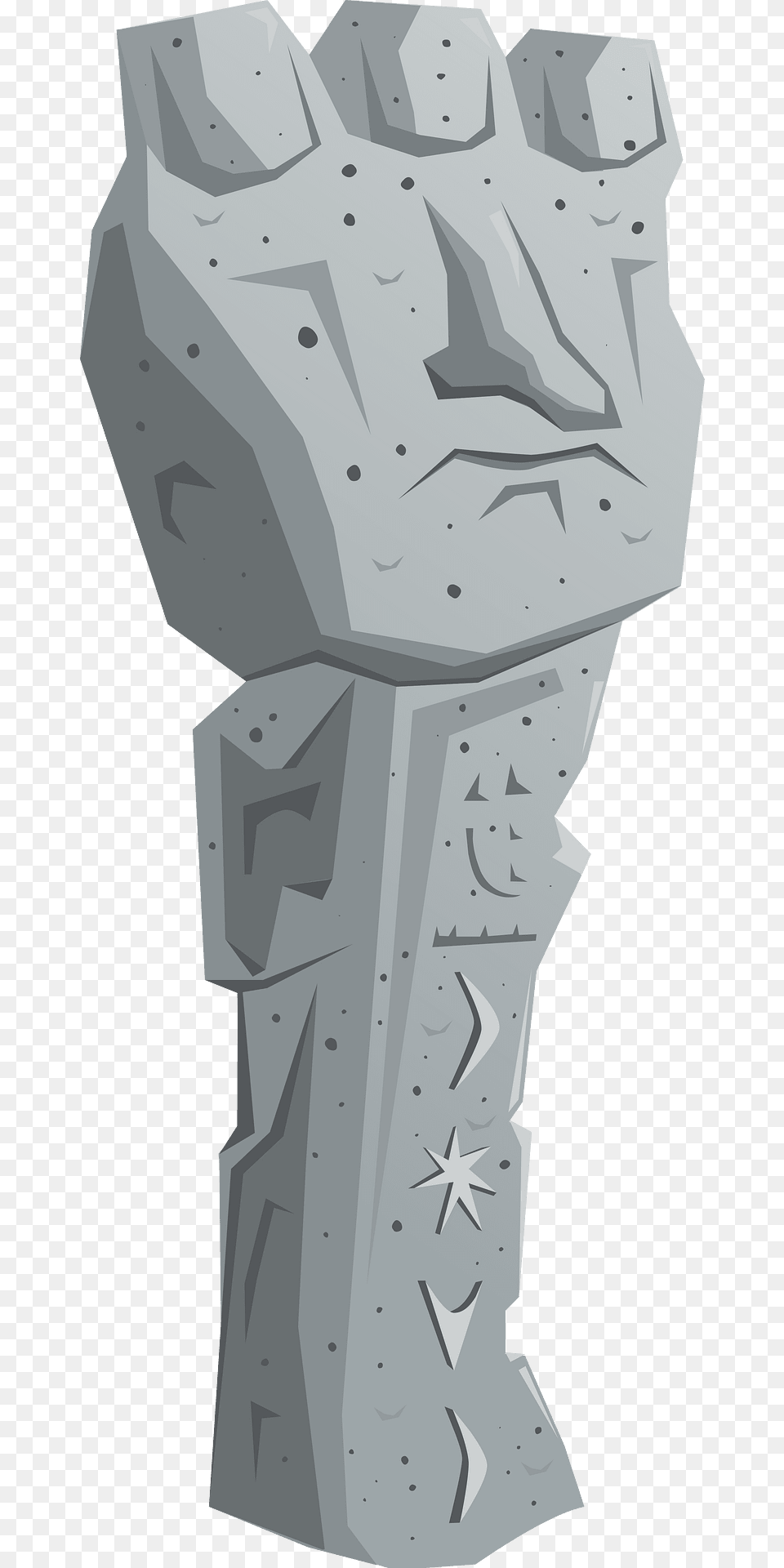 Grey Stone Statue Clipart, Archaeology, Person Png Image