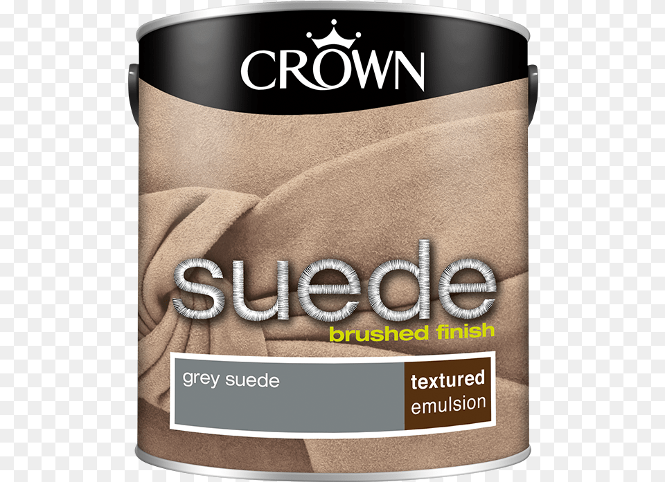 Grey Suede Textured Matt Suede Crown Paints Tin, Aluminium, Can Free Transparent Png